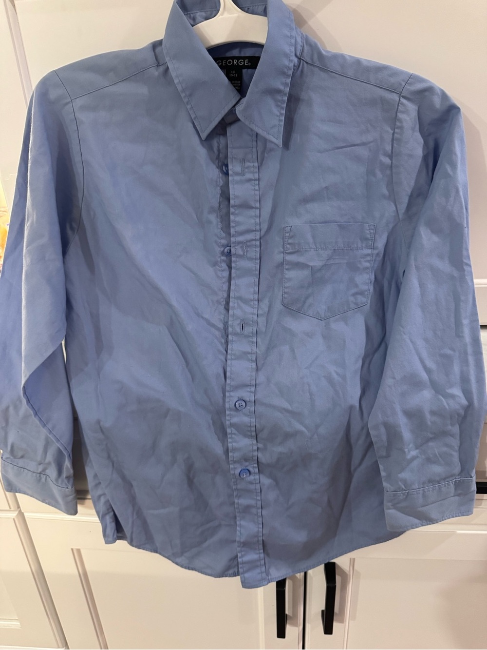 George Light Blue Button-Down Shirt for Kids